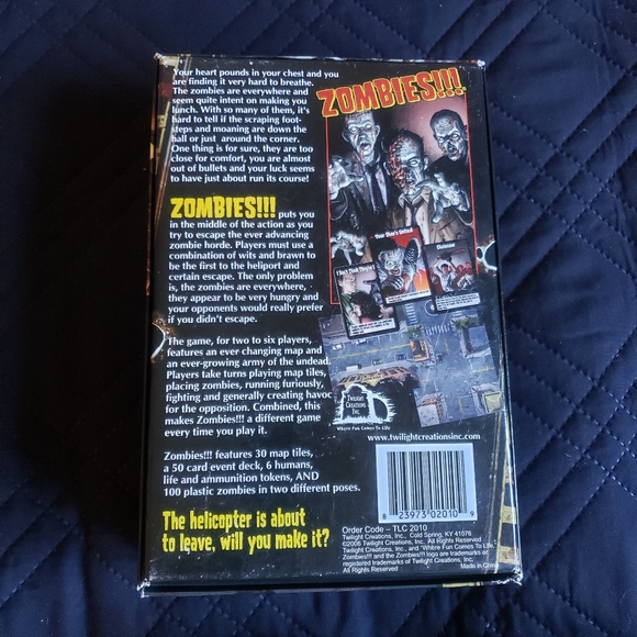 Twilight Creations Zombies base game dice game and 2 expansions (lot of 4) - Picture 4 of 8